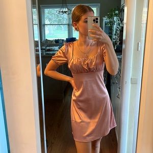 NWT Pink Satin H&M Dress